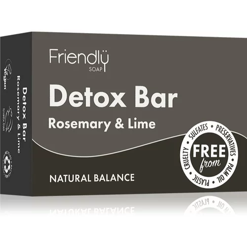 Friendly Soap Detox Bar Rosemary & Lime naravno milo 95 g