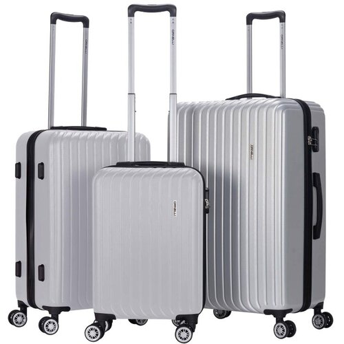 ORNELLI Set potovalnih kovčkov Aristo, silver (29457) Slike