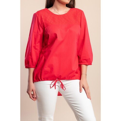 Fenzy Plus Size Bluza S Uzorkom Rupica, Koraljna Slike