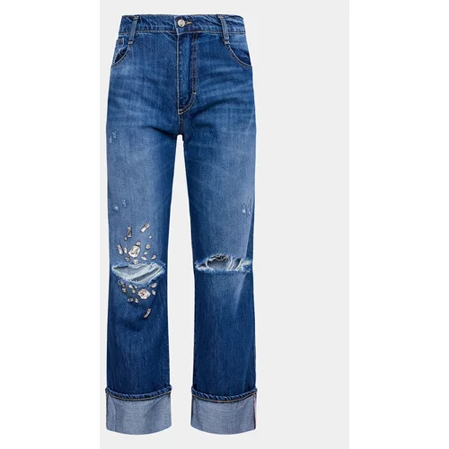 Please Jeans hlače P2PREH0EOV Mornarsko modra Regular Fit
