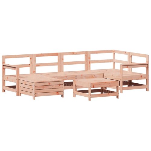 VidaXL 7-dijelni set vrtnih sofa od masivnog drva duglazije Slike