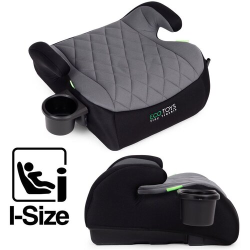 ECO TOYS dječja booster autosjedalica i-SIZE &amp;ndash; za visinu 125&amp;ndash;150 cm, s držačem za ča&amp;scaron;u Slike