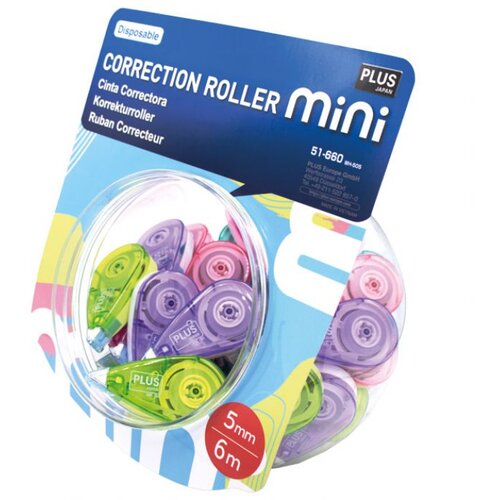 Korektor roler 5mmx6m Plus.WH-505-50P pastel sort Cene