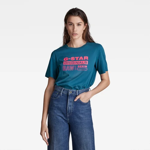 G-star T-shirt - Originals label r t wmn blue