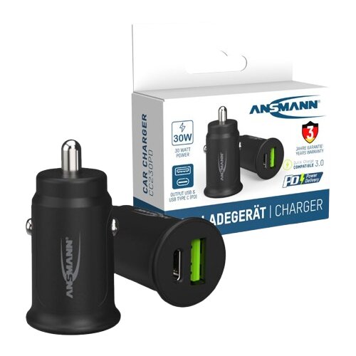Ansmann Auto USB punjač CC230PD, 3A Slike