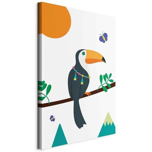 Artgeist Slika Na Platnu Toucan And Butterflies Cene