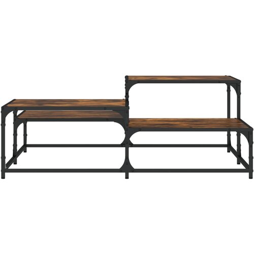  Stolić za kavu boja hrasta 107x107x40 cm konstruirano drvo Slike