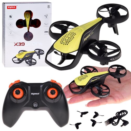 Mini RC dron Syma X36 &scaron;tiriosna akrobacija rumene barve Cene