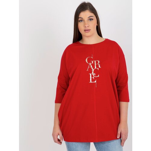 RELEVANCE Tunic-RV-TU-8534.63P-Red Cene