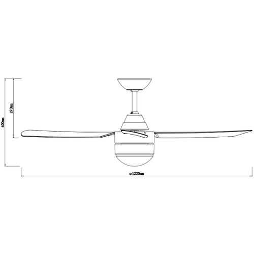  BAYSIDE 531018 - Plafonski ventilator MEGARA, 2xE14/15W/230V, crne boje, sa daljinskim upravljačem Slike