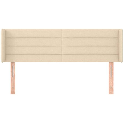  Uzglavlje s u&amp;scaron;ima krem 147x16x78/88 cm od tkanine Slike