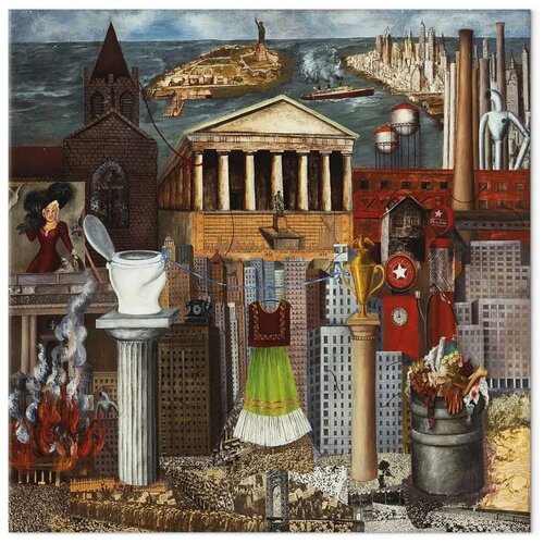  Slika - Frida Kahlo &amp;ndash; My Dress Hangs There 40x40 Akustična Slike