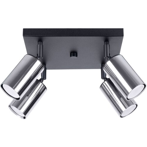 Sollux Lighting Sollux SL.1370 - Spot svetlo WINX 4xGU10/10W/230V crna/hrom Cene