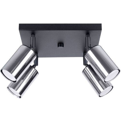 Sollux Lighting Stropna svetilka WINX 4 črna/krom, (21347496) Cene