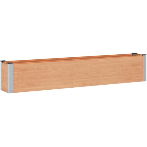 vidaXL Povišena gredica - Vrtna gredica Smeđa 200 x 30 x 36 cm WPC i aluminij - 200 x 30 x 36 cm Smeđa Cene