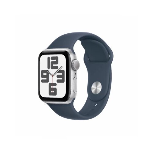 Apple watch se gps 40mm silver with storm blue sport band - m/l Cene