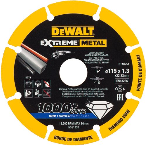Dewalt REZALNA PL.EXTREME METAL 115 X 22.23 X 1.3 MM, (5000093316) Cene