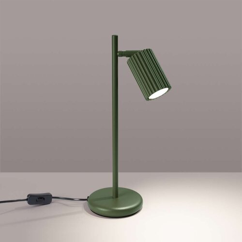 Stolna sollux SL.1624 - stona lampa karbon 1xGU10/10W/230V zelena Slike
