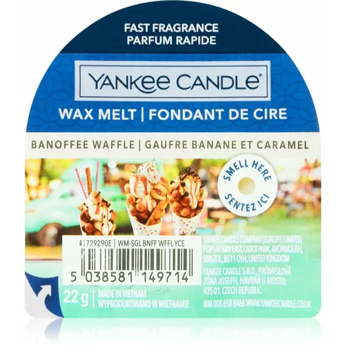 Yankee Candle Banoffee Waffle vosek za aroma lučko 22 g