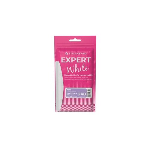  Turpija za nokte Staleks Expert Samoljepljiva Thin White Polumjesec 240# &amp;ndash; 50 kom Slike