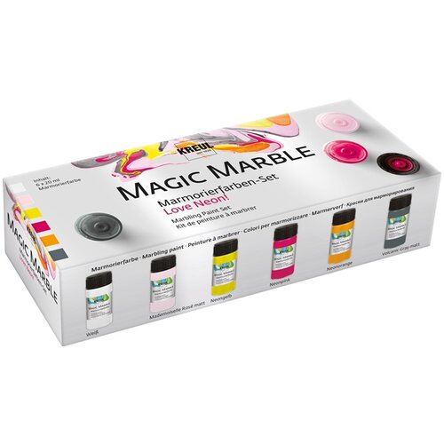 Kreul Set barv za marmorni učinek Kreul Magic Marble Love Neon 6x20 ml (barve) Cene