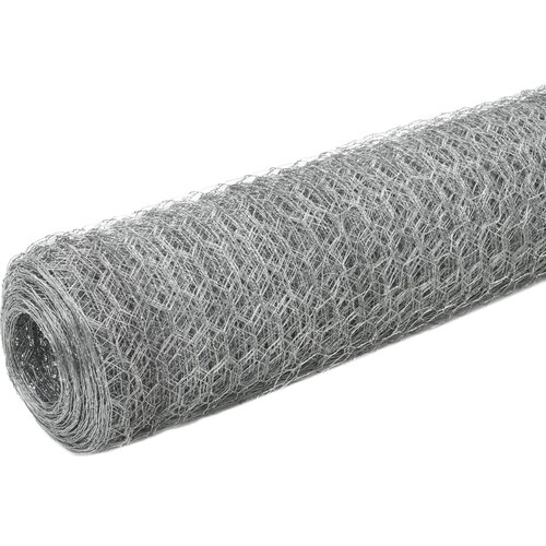  Mrežna ograda od pocinčanog čelika za koko&amp;scaron;i 25 x 1,5 m srebrna Slike