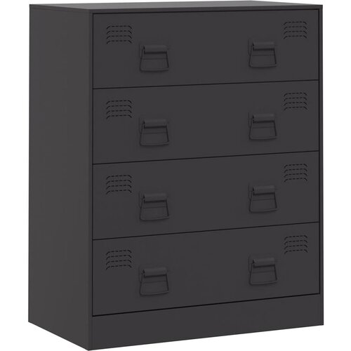 Maison Chic Komoda - Predalnik črna 67x39x83 cm jeklo, (21715551) Slike