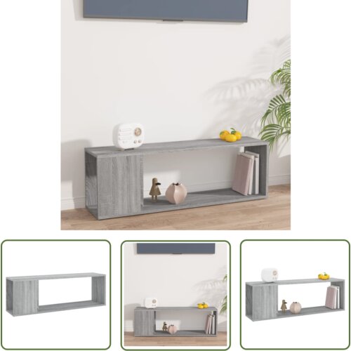 The Living Store TV omarica siva sonoma 100x24x32 cm konstruiran les - TV Omarica, (21738284) Slike