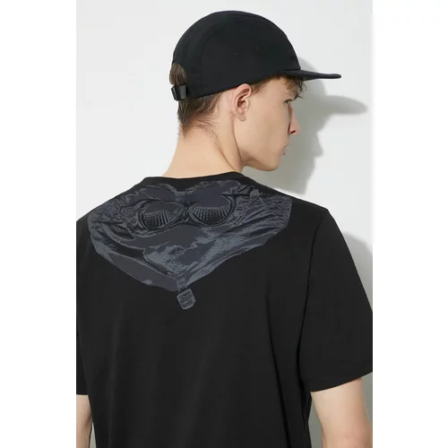 C.P. Company Pamučna majica Jersey Goggle za muškarce, boja: crna, bez uzorka, 16CMTS044A005100W