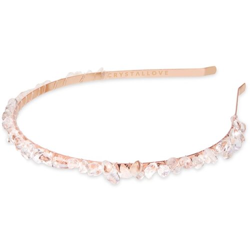 Crystallove Clear Quartz Hairband obroč za lase 1 kos Slike