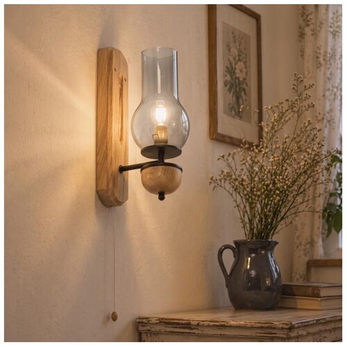 Brilagi LED Zidno svetlo COTTAGE 1xE14/40W/230V hrast/zadimljeno sivo Cene