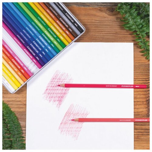  BOJE DRVENE-VODENE 24BOJE METALNA KUTIJA AQUARELL DESIGN JOURNEY STAEDTLER 14610C M24 Slike