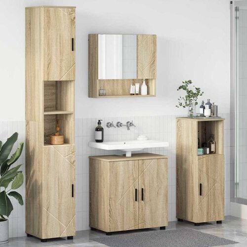 vidaXL Set namještaja za kupaonicu 4 pcs sonoma hrast 61 x 35 x 64 cm Cene