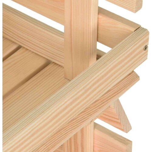 VidaXL Kolica za povrće 77 x 30 x 80 cm od masivne borovine Slike