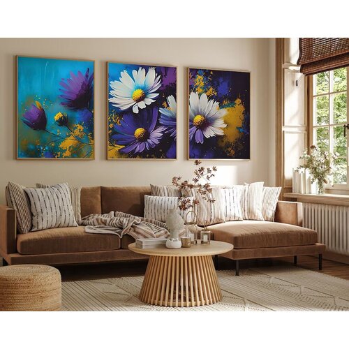 Wallity uramljena slika Huhu223, 50x70 cm , 3 dela Slike