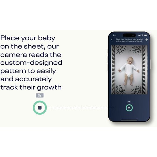 NANIT baby alarm - video smart sheets-oprema za praćenje rasta bebe White Slike