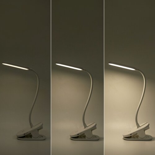  Aigostar-LED Prigu&amp;scaron;iva punjiva stona lampa sa stezaljkom LED/2,5W/5V 1200mAh bela Slike