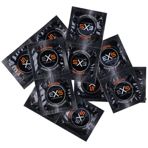 EXS Black - kondom od lateksa - crni (12 kom) Slike