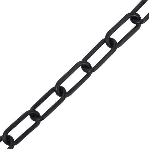 vidaXL Lanac za upozorenje crni 100 m Ø 6 mm plastični Cene