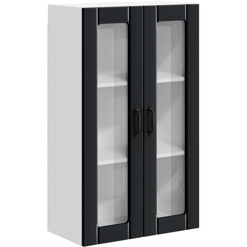  Zidni stakleni ormarić Lucca Crna 60 x 31 x 100 cm Slike