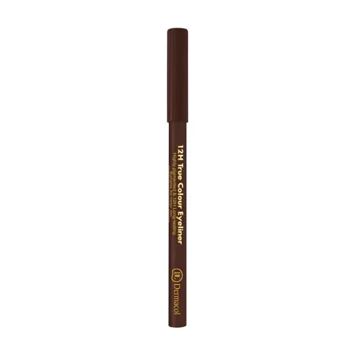 Dermacol 12H True Colour dolgoobstojen svinčnik za oči 0,28 g odtenek 6 Dark Brown