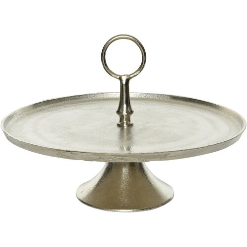 Decoris Stalak za kolače metalni srebrni Slike