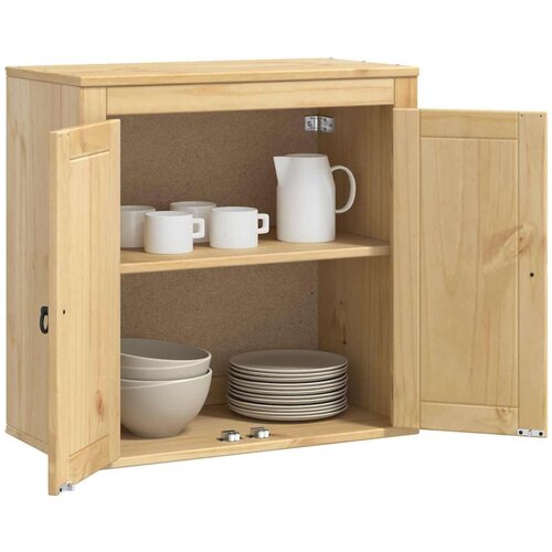  Cabinet s policom Med 60 x 32 x 40 cm Čvrsto borovo drvo Slike