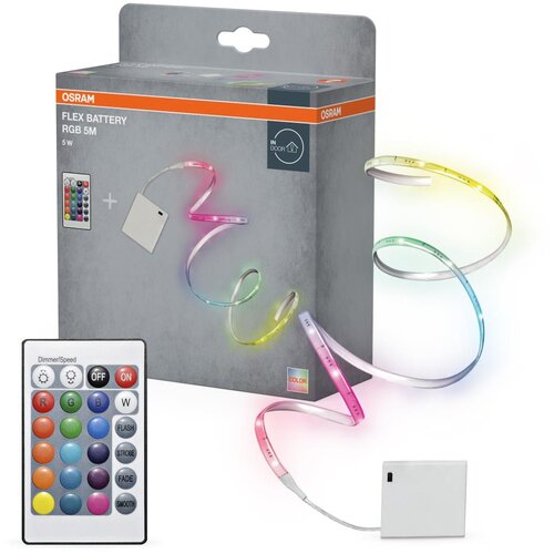 Osram LED RGB prigu&amp;scaron;iva traka FLEX BATTERY 5m LED/5W/4xAA + sa daljinskim upravljačem Slike