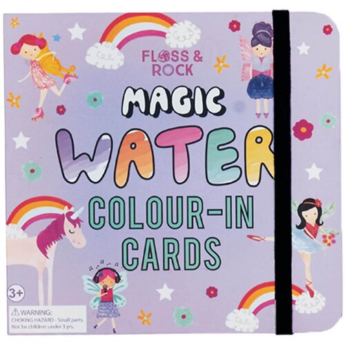 Floss&Rock® čarobna vodena bojanka magic colour-in cards fairy unicorn Cene