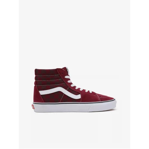 Vans Burgundy suede patterned sneakers - Women