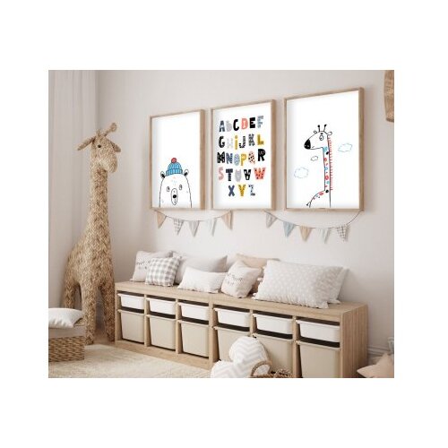 WALLXPERT Uramljena slika Huhu194, 20x30 cm, 3 dijela Cijene