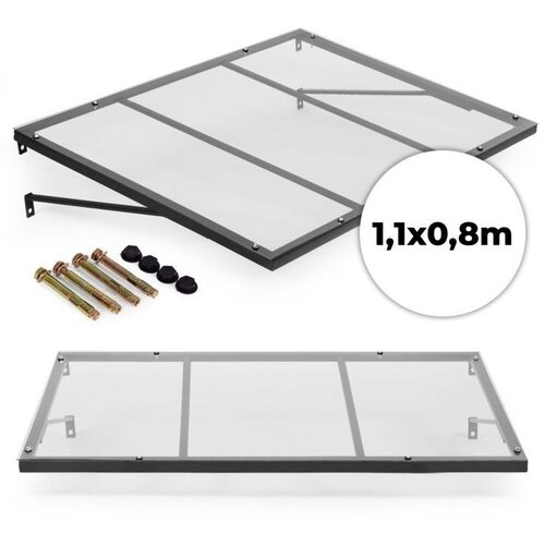 Multi Garden nadstre&amp;scaron;nica za ulazna vrata 113 &amp;times; 80 cm, tenda s UV za&amp;scaron;titom Slike