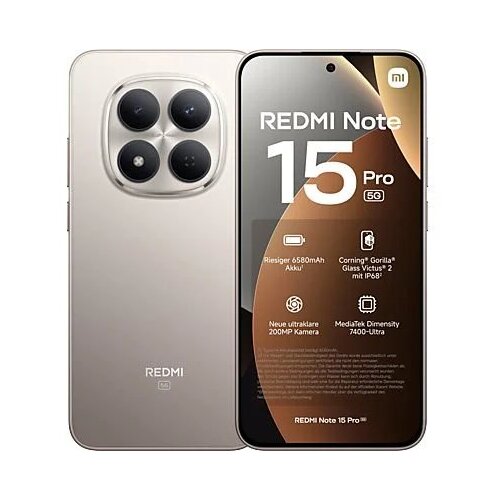 XIAOMI REDMI Note 15 Pro, 8+256GB Titanium Color Cijene