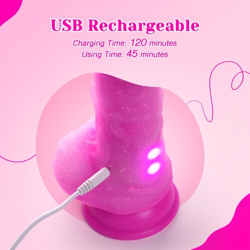 Tracy&amp;amp;#039;s Dog jelivoy-mid - realistični vibrator - 20cm (ružičasta) Slike
